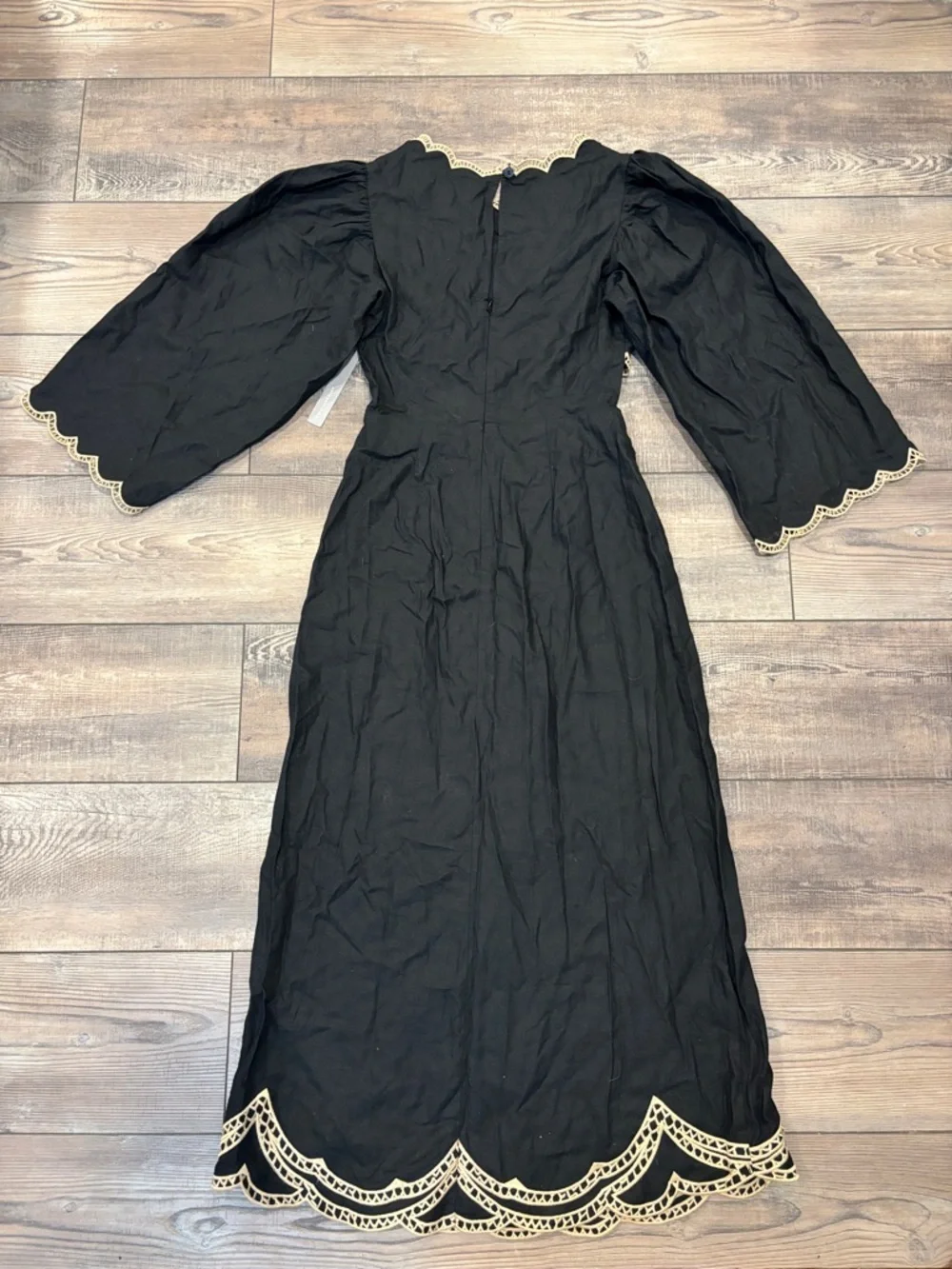 Farm Rio x Anthropologie Long Sleeve Cutout Embroidered Midi Dress - Picture 5 of 7